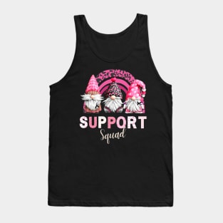 Three Gnomies With Rainbow Support Squad Breast Cancer Awareness Month Tank Top
